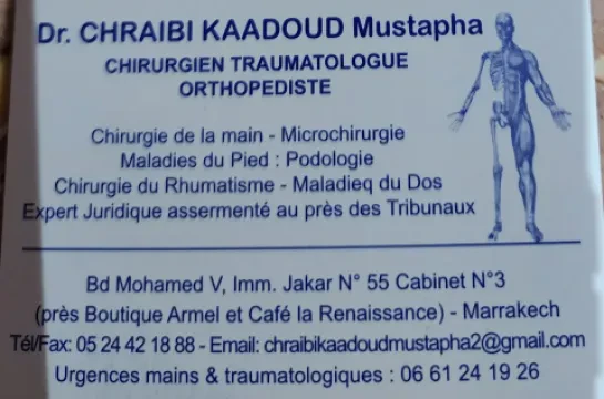 Docteur Chraibi Kaadoud Mustapha