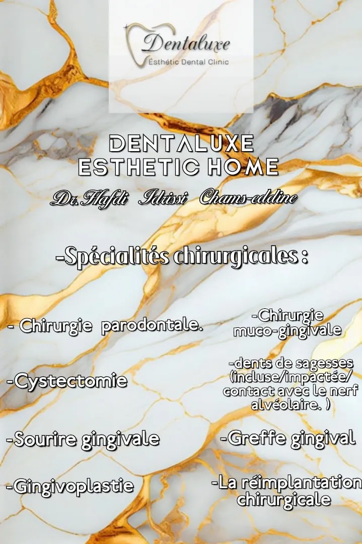 Dentaluxe - Dr Chams-Eddine Hafdi Idrissi - Chirurgie orale
