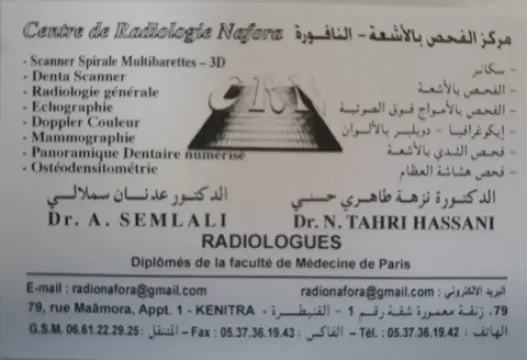 Radiologie Nafora