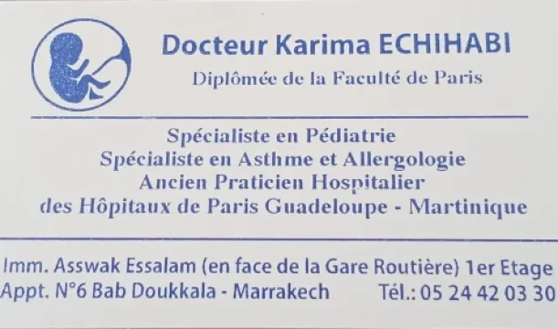 Dr Echihabi Karima, Pédiatre-Allergologue