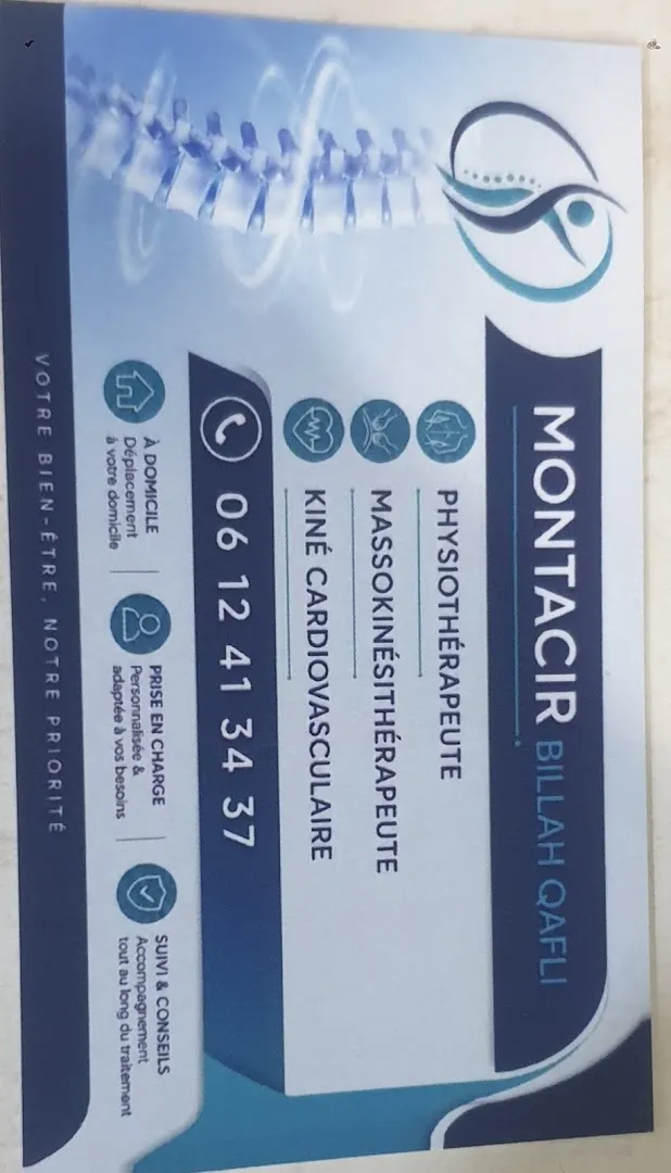 Kinésithérapeute à Domicile Montacir Billah Qafli