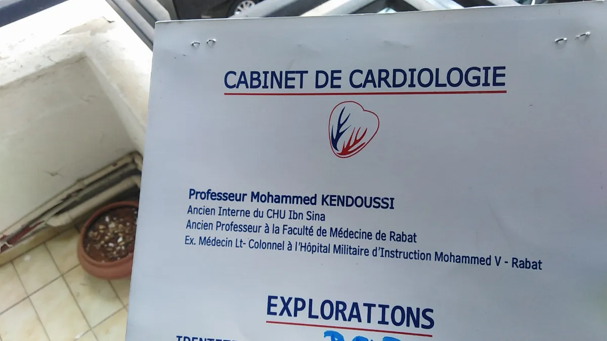 Pr Mohammed Kendooussi, Cardiologue