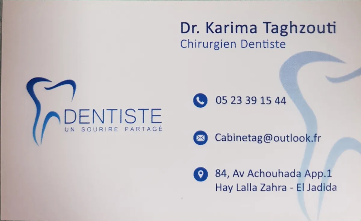 Dr Karima Taghzouti - Chirurgien Dentiste