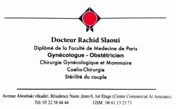 Dr. Rachid Slaoui, Gynécologue