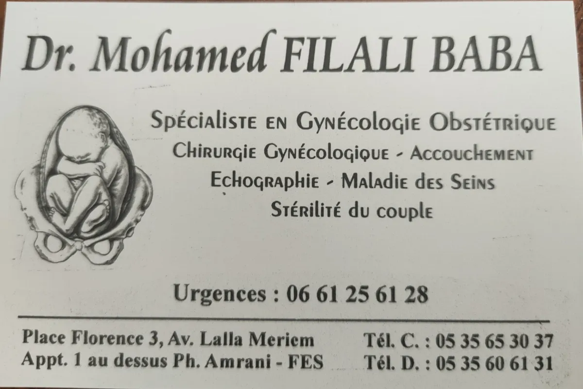 Dr Mohamed Filali Baba — Cabinet de Gynécologie Obstétrique