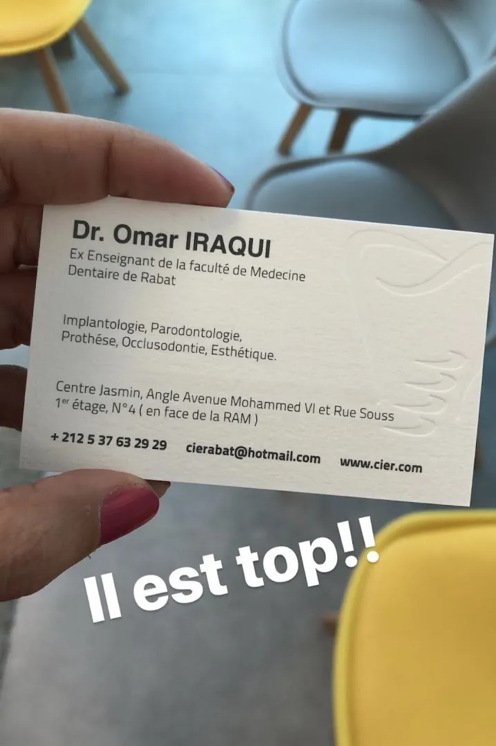 Pr Omar Iraqui — Dentiste
