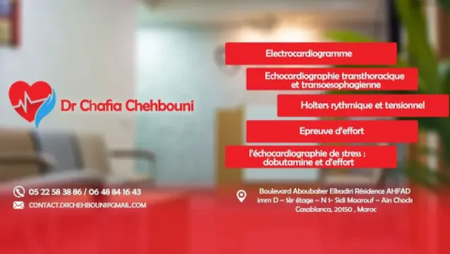 Dr Chehbouni Chafia - Cardiologue