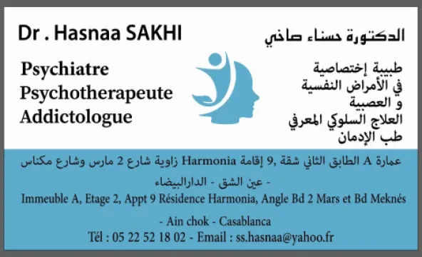 Dr Sakhi Hasnaa, Psychiatre