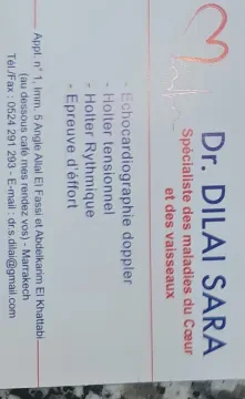 Dr Dilai Sara - Cardiologue