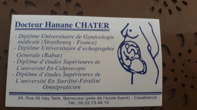 Dr Hanane Chater
