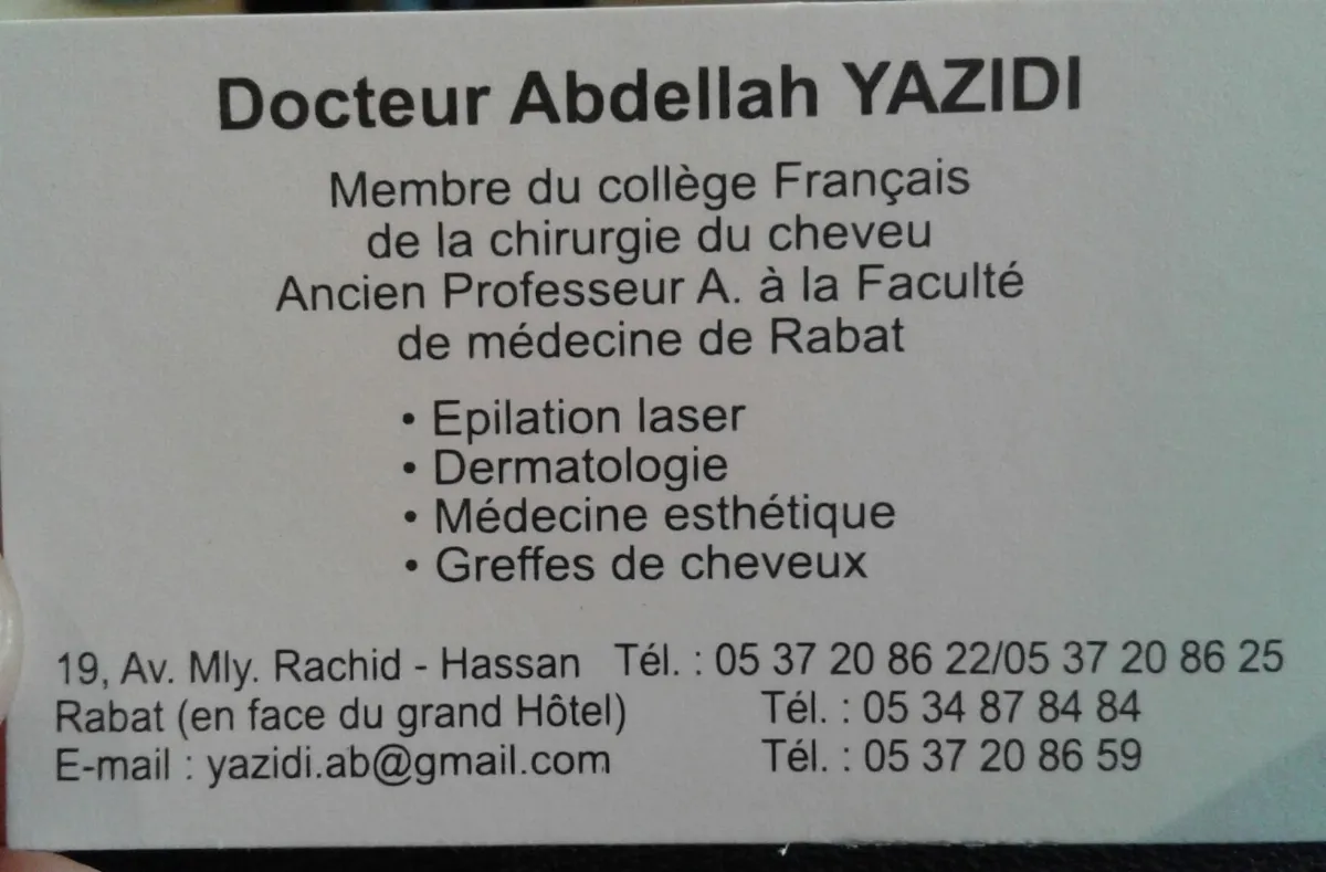 Dr Abdellah Yazidi - Dermatologue
