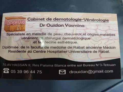 Dr Ouidadan Yassmine, Dermatologue