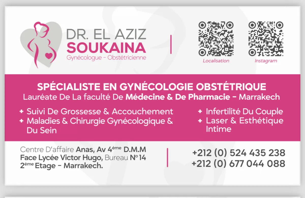Dr Soukaina El Aziz, Gynécologue Obstétricien