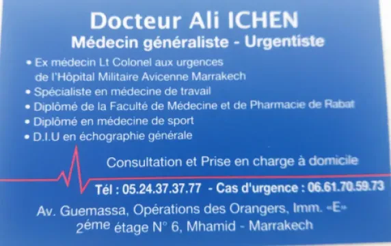 Dr Ali Ichen, Médecin généraliste