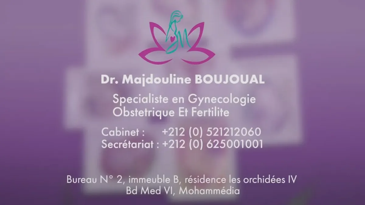 Dr Majdouline Boujoual - Gynécologue Obstétricien