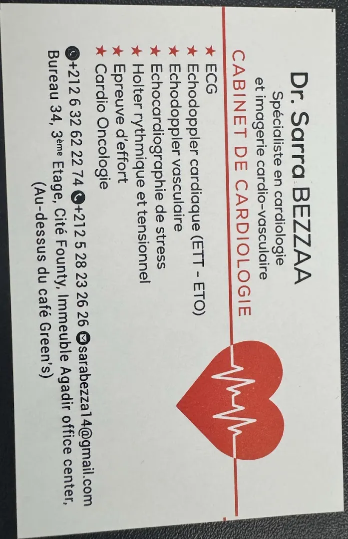 Cabinet de cardiologie Dr Sarra Bezzaa — Cardiologue