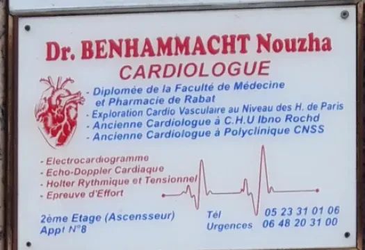 Cabinet de Cardiologie Dr Nouzha Benahammacht
