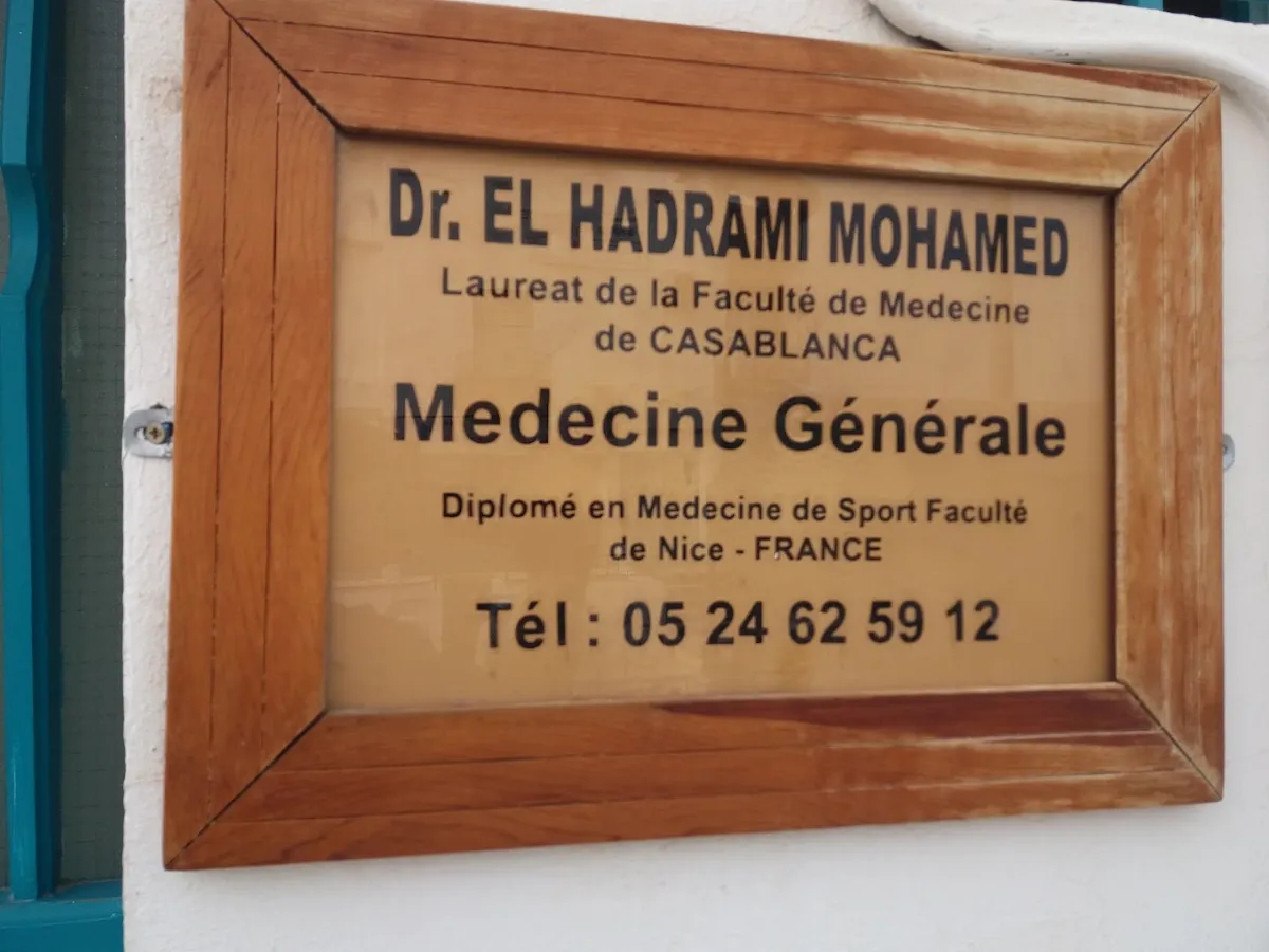 Cabinet de Médecine Générale & Médecine du Sport Dr. Mohamed El Hadrami