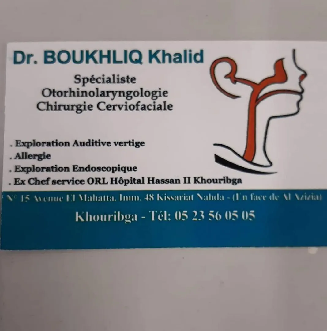 Cabinet ORL Dr. Khalid Boukhaliq