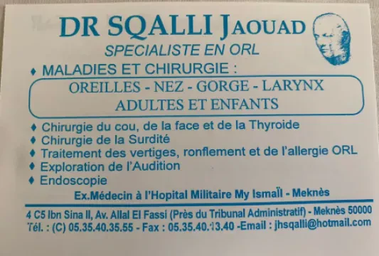 Cabinet d'ORL Dr SQALLI Jaouad