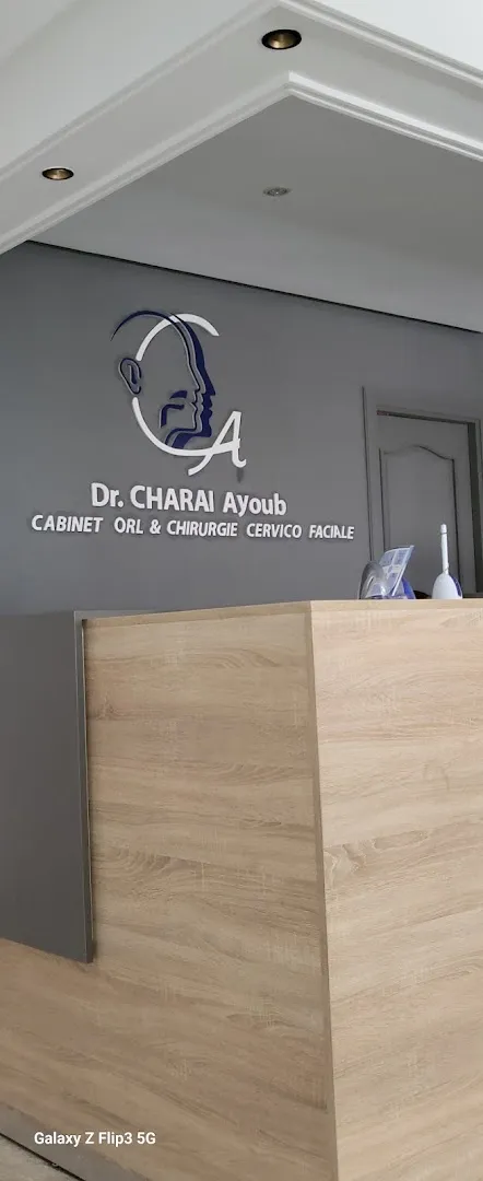 Dr CHARAI Ayoub, cabinet d'ORL et de chirurgie cervico faciale