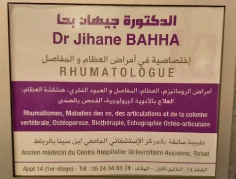Dr Jihane Bahha - Rhumatologue