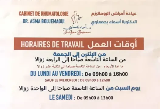 Dr Asma Boujemaoui - Rhumatologue