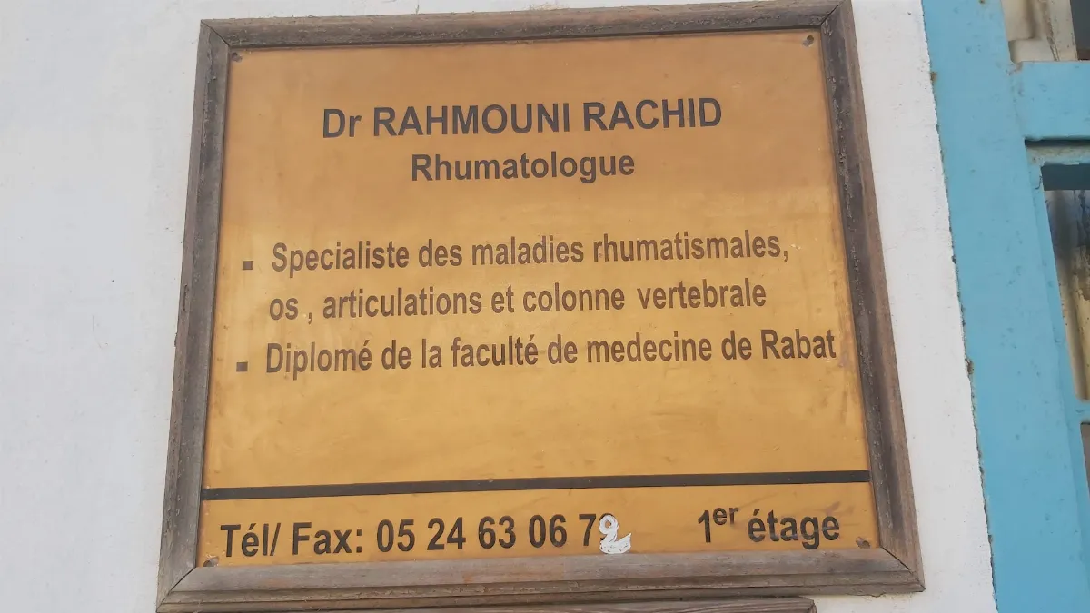 Dr Rachid Rahmouni, Rhumatologue