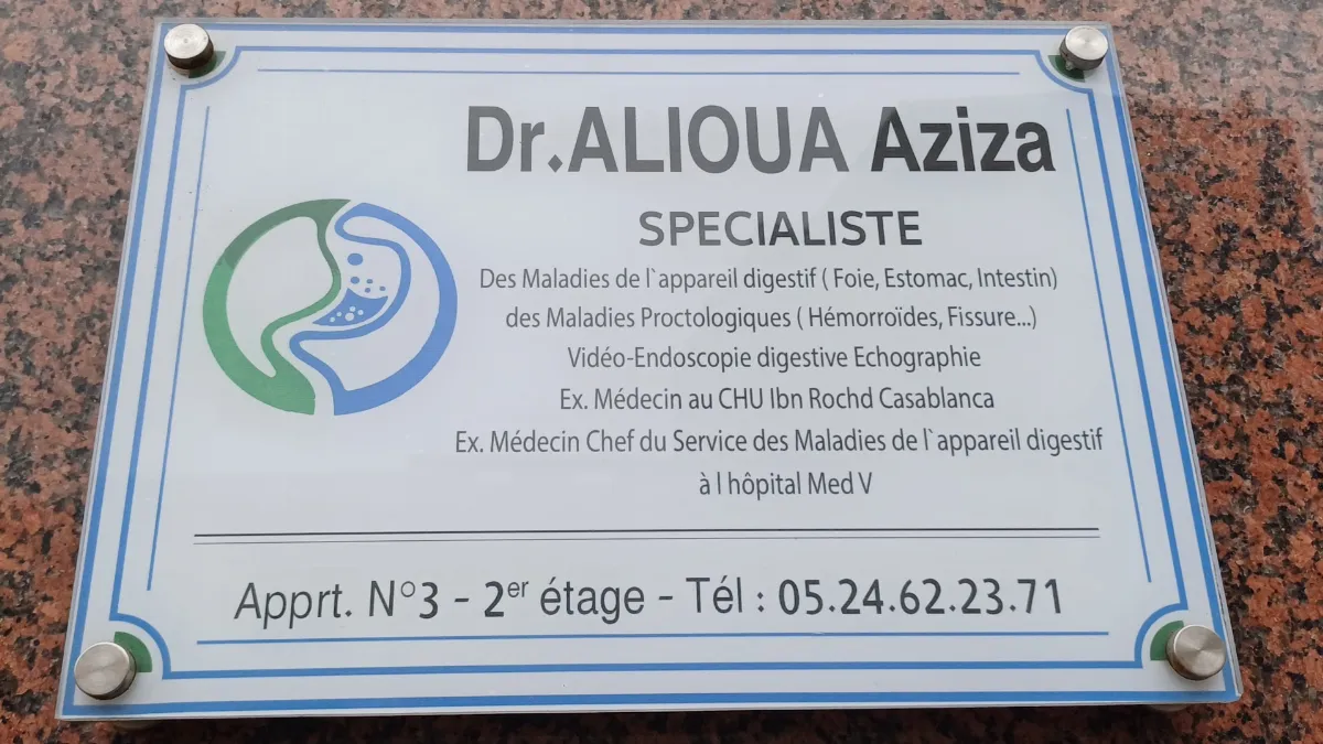 Dr Aziza Alioua - Gastro-entérologue