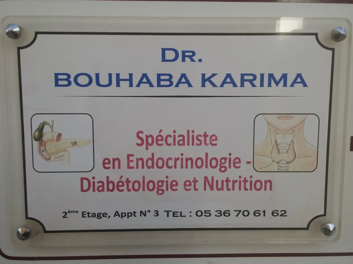 Dr Karima Bouhaba, Endocrinologue-Diabétologue-Nutritionniste