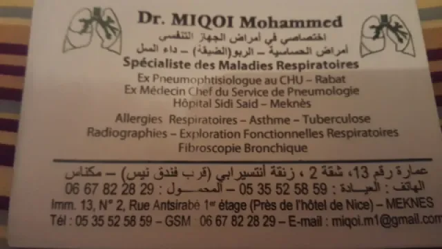 Cabinet de Pneumologie Dr Miqoi