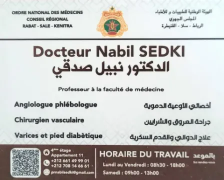 Pr Nabil Sedki - Angiologue, Phlébologue et Chirurgien Vasculaire